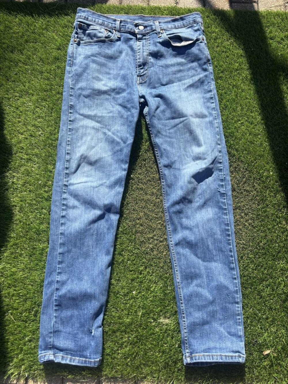 Levi's Stretch Slim Straight Jeans Medium Wash Men's 34 Waist
